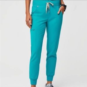 FIGS Zamora jogger scrub pants TEAL (small tall)